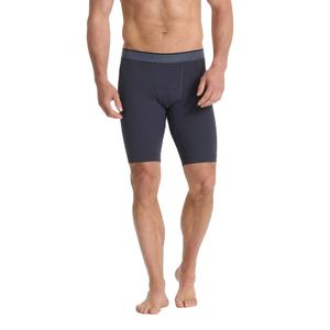 Pantalones cortos de compresión de cintura media para hombre de talla grande superventas, ropa de entrenamiento con logotipo personalizado, decoración de encaje, cintura elástica, patrón sólido - Product Image 1