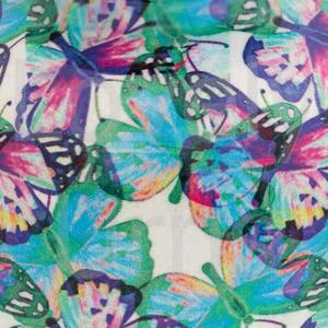 Urna Funeraria de Aluminio con Diseño de Mariposas Caleidoscópicas, Fondo Blanco, para Adultos, Recuerdo Conmemorativo, Fabricación OEM/ODM - Product Image 4