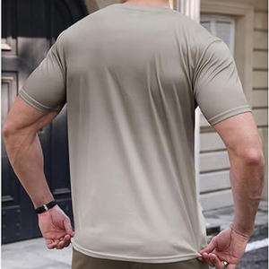 T-shirt à manches courtes pour homme, col rond, imprimé graphique, dégradé, t-shirt décontracté d'été, haut classique - Product Image 2