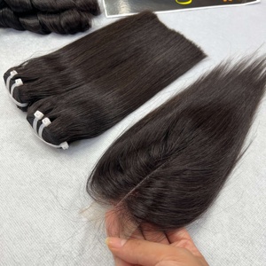 CDYHAIRVN Cabello Humano Virgen Vietnamita Liso Natural de un Solo Donante, Textura Ultra Sedosa, Longitud y Color Personalizables, Venta al por Mayor, Doble Capa - Product Image 5
