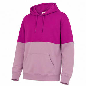 Sudadera con Capucha Unisex de Bloques de Color, Felpa Francesa, Diseño Holgado Informal con Bolsillos, Ropa de Otoño - Product Image 4