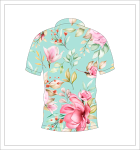 Camisa Polo con Estampado Floral Acuarela para Hombre, Camisa Casual de Manga Corta para Verano - Product Image 5