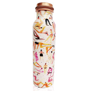 ภาชนะใส่เครื่องดื่มโลหะทองแดงกันรั่วสำหรับเล่นกีฬายิมกลางแจ้งและโยคะ - Product Image 1