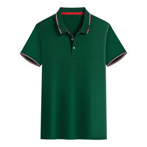 Men Blue Polo <b>Shirt</b> Short Sleeve Knitted Regular Fit Solid Color Casual <b>Collar</b> <b>T</b>-<b>Shirt</b> - Product Image 2