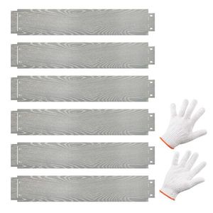 Bordatura per Giardino in Metallo Zincato con 6 Pannelli Flessibili, Inclusi Accessori da Giardinaggio - Product Image 2