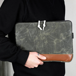 Sarung Laptop Kulit Dengan Kanvas Laptop Mewah Lucu 14 Inci Sarung Laptop Ber-resleting untuk Kerja Bisnis, Tas Perjalanan - Product Image 5