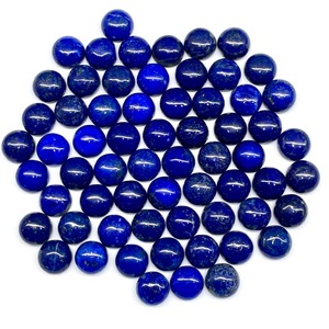 Cabochon rond en lapis-lazuli naturel 9 mm, pierres précieuses en vrac, lot, prix de gros, pour la fabrication de bijoux - Product Image 6