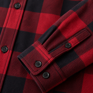 Latest Fashion Men's Flannel Shirt 100% Cotton Long Sleeve Casual Summer Knitted Breathable Quick Dry Plus Size OEM High Quality - Product Image 4