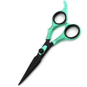 Wholesale Tegra Surgical Professional Right-Handed Scissors 28 <b>Teeth</b> Stainless Steel Blade Rubber Handle Powder Coated Design - Product Image 2