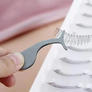 Pinces à cils et applicateurs de cils en acier inoxydable japonais, antistatiques, à pointe lisse, durables, outils fins pour extensions de cils - Product Image 4