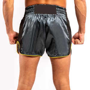 Shorts de bain extensibles unis de haute qualité pour la lutte, le MMA, le kick-boxing, le Muay Thai, en tissu toile, pour l'entraînement en arts martiaux, vente en gros usine - Product Image 2