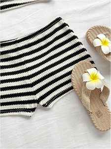 Conjunto de Dos Piezas Casual de Verano para Mujer, sin Tirantes, Transpirable, de Poliéster y Algodón, Top Corto y Pantalones Palazzo - Product Image 3