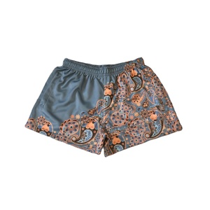 Shorts de football en polyester bicolore personnalisés avec logo, respirants, avec poche zippée et double couture - Vente en gros directe usine - Product Image 3