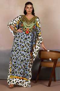 Wholesale Women's Turkish Style <b>Kaftan</b> Polyester Handmade Lightweight Breathable Anti-Wrinkle Quick Dry Anti-Pilling Short - Product Image 3