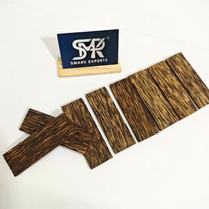 Plaquettes de manche de couteau en bois de palmier noir de qualité supérieure, ébauches en bois dur exotique pour la fabrication de couteaux personnalisés, poignées artisanales et projets de bricolage - Product Image 5