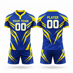 Maillot de sport respirant pour homme, nouveau design imprimé par sublimation, avec short, 100 % polyester, vente en gros - Product Image 1