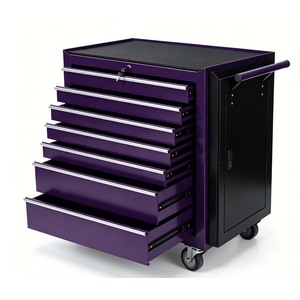 Auto Repair Tools Cabinet Workshop Garage Storage Trolley Mobile Heavy Duty OEM/ OBM 2-Drawer Keyed Lock 200kg Capacity - Product Image 1