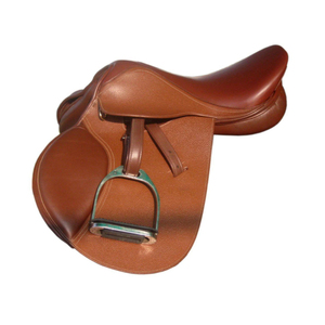 Selle d'équitation en cuir de vachette de haute qualité, personnalisable avec logo, style anglais, avec arceau en bois, toutes tailles disponibles - Product Image 2