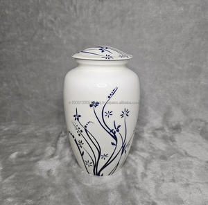 Urnes de crémation en aluminium blanc de haute qualité pour les cendres humaines Urnes de crémation commémoratives en métal pour les cendres masculines et féminines adultes - Product Image 6