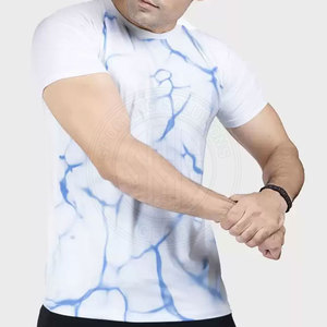 เสื้อยืดซับลิเมชั่นผู้ชาย เสื้อทีมสั่งทำ ออกแบบลายพิมพ์ ผ้าเนื้อนุ่ม สวมใส่สบาย เสื้อยืดซับลิเมชั่น ชุดลำลองทันสมัย - Product Image 3