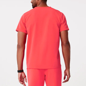 Luxury Male Medical Scrubs Nursing Uniform Set Comfortable & Breathable Medical Scrubs <b>Tops</b> & Pants For Men - Product Image 3