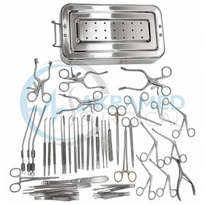 Ensemble d'instruments de micro-chirurgie de tympanoplastie, 41 pièces, kit chirurgical ORL avec boîte de stérilisation, certifié CE, réutilisable - Product Image 5