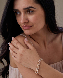 Round Brilliant Lab Grown Diamond <b>Gold</b> Bracelet IGI Certified 10K 14K 18K Yellow <b>Rose</b> White Luxury Bridal Tennis Jewelry - Product Image 5
