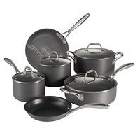 Juego de utensilios de cocina de hierro puro ecológico 100% con mango de acero para servir juego de cocina Base pesada de hierro para el hogar Hotel y restaurante