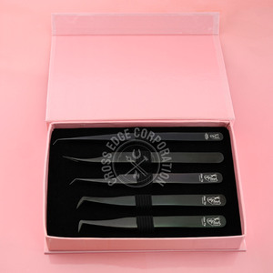 Meilleures pinces d'isolation pour extensions de cils Volume noir Pince à épiler Extension de cils Extension de cils pour bottes individuelles Vente en gros - Product Image 1