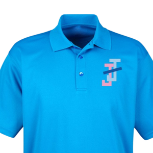 Camisa Polo para Hombre con Logotipo Bordado, Azul Claro, Manga Corta, Cuello Clásico, Mezcla de Algodón, Informal, para Negocios, Golf, Uniforme, Ropa Deportiva - Product Image 5