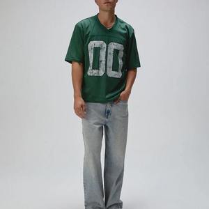 เสื้อฟุตบอลอเมริกันสีเขียวปรับแต่งได้ ไซส์พลัส สำหรับผู้ชาย ระบายอากาศได้ดี แห้งเร็ว น้ำหนักเบา พิมพ์ลายแบบซับลิเมชั่น - Product Image 6