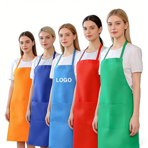 Delantales Lisos Personalizados al por Mayor con Logotipo para Hombre y Mujer, Delantales de Cocina, Restaurante, Pintura, Dibujo, Barbacoa - Product Image 1