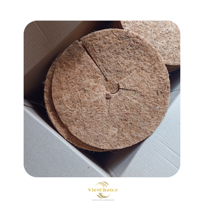 VietChoice Coconut Coir Mulch Mat Circular <b>Biodegradable</b> Eco-Friendly Garden <b>Plant</b> <b>Pot</b> Liner Rustic Style - Product Image 5