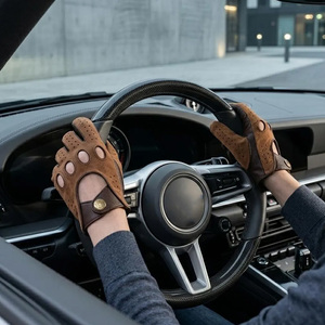 Gants de Conduite en Cuir Unisexe d'Été Coupe-Vent à Doigts Entiers, Fabrication Professionnelle sur Mesure, Fournisseur en Gros, Service OEM Personnalisé - Product Image 2