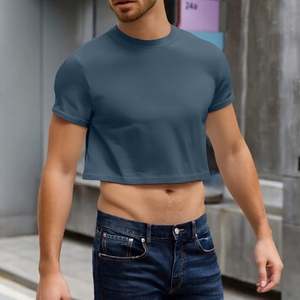 Camisetas de Manga Corta para Hombre, Personalizadas OEM, de Primera Calidad, Cuello Redondo, Estilo Casual, Holgadas, para Verano - Product Image 5