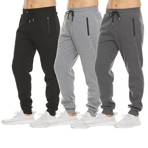 Pantalones Deportivos de Felpa de Algodón Grueso para Hombre, Personalizados OEM, Casuales, con Cordón Ajustable, Ecológicos, Venta al Por Mayor - Product Image 1