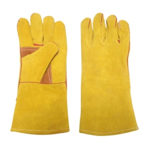 Gants de soudage en cuir de vachette de qualité supérieure, gants de travail robustes pour soudeurs industriels, protection des mains pour travaux lourds - Product Image 2