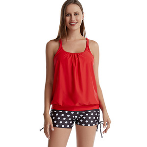 Traje de Baño Tankini de Dos Piezas para Mujer, Traje de Baño con Blusa y Pantalones Cortos, con Lazos Laterales, Bikini Personalizado de Talla Grande 2026 - Product Image 2