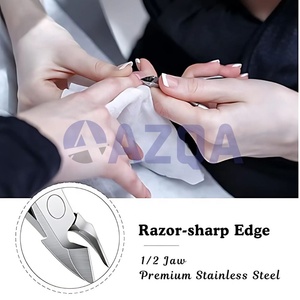 OEM Pince à cuticules à lame incurvée de haute qualité en acier inoxydable pour manucure et pédicure - Product Image 3