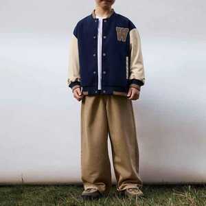 Blouson Bomber en Laine Noir pour Homme avec Manches en Cuir Personnalisées, Style Letterman, Vente en Gros OEM - Product Image 2