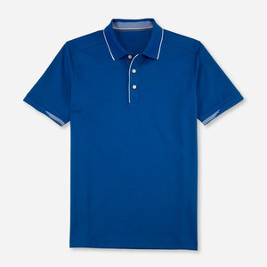 Turn Down Collar Design <b>Half</b> Botton Closure Men Polo <b>Shirts</b> Short Sleeve Custom Private Label Men Polo <b>Shirts</b> - Product Image 3