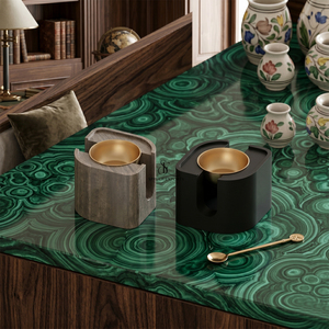 Luxury Wood & Metal Bakhoor <b>Burner</b> Set Two Tone Finish Modern Design Arabian Incense Holder For Home Decor Incense Use - Product Image 6