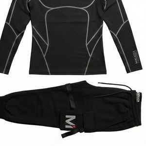 Ropa Deportiva MALUZA INDUSTRIES de Alto Rendimiento para Hombre, Traje de Compresión Negro para Entrenamiento, Running y Ejercicio, Traje Deportivo de Compresión Maluza - Product Image 2