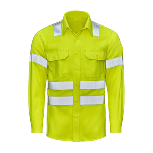 Camisa de Seguridad de Diseño, Ropa de Trabajo Reflectante Cómoda y de Alta Calidad con Logotipo Personalizado, Fabricación Directa de Fábrica - Product Image 3