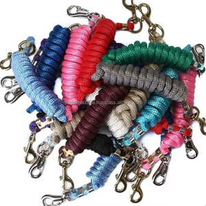 Solid Hand <b>Braided</b> Horse Lead Rope in many colors with Brass Plated Swivel Bolt Snap Equestrian <b>Accessories</b> - Product Image 5