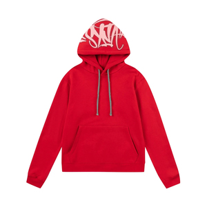 Sweat à capuche personnalisé pour homme en molleton de coton, style streetwear, avec poche kangourou et imprimé graphique, vente en gros OEM - Product Image 5