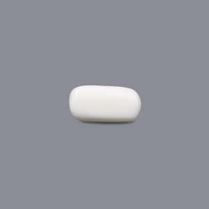 Natural White Coral Oval Cabochon 4.05 Carat Certified Loose Gemstone - Product Image 2