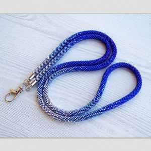 Collier porte-clés et porte-carte d'identité fait main, perles de qualité supérieure, style bohème, au meilleur prix - Product Image 5