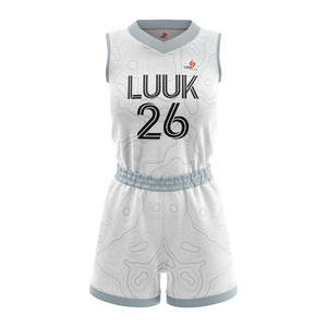 Proveedor de Uniformes de Baloncesto Femenino para Conjuntos de Camisetas y Pantalones Cortos Personalizados con Números y Gráficos de Patrocinadores - Product Image 1