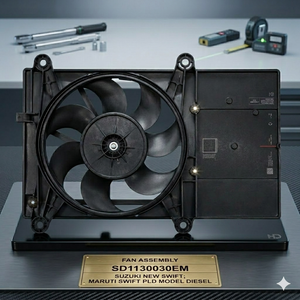 Conjunto de Ventilador de Refrigeración del Radiador para Suzuki New Swift Diesel, Módulo de Ventilador de Refrigeración del Motor, 12V, Repuestos para Automóviles - Product Image 3